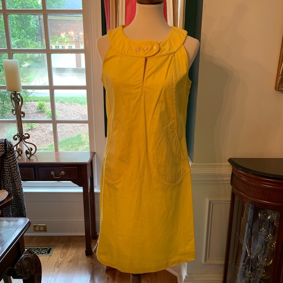 tory burch yellow dress
